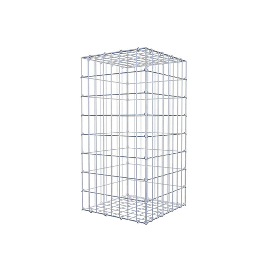 Gabion 80 cm x 40 cm x 40 cm (L x H x P), mailles 5 cm x 10 cm, anneau en C