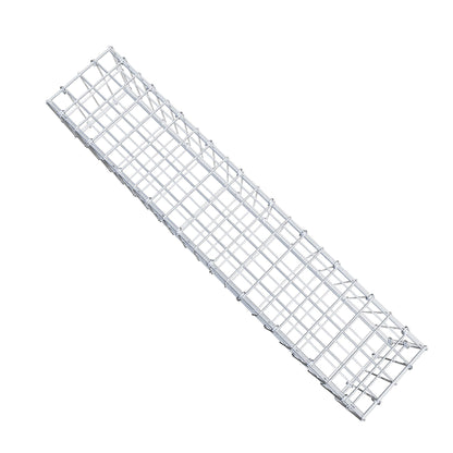 Gabion 100 cm x 20 cm x 20 cm (L x H x P), mailles 5 cm x 10 cm, anneau en C