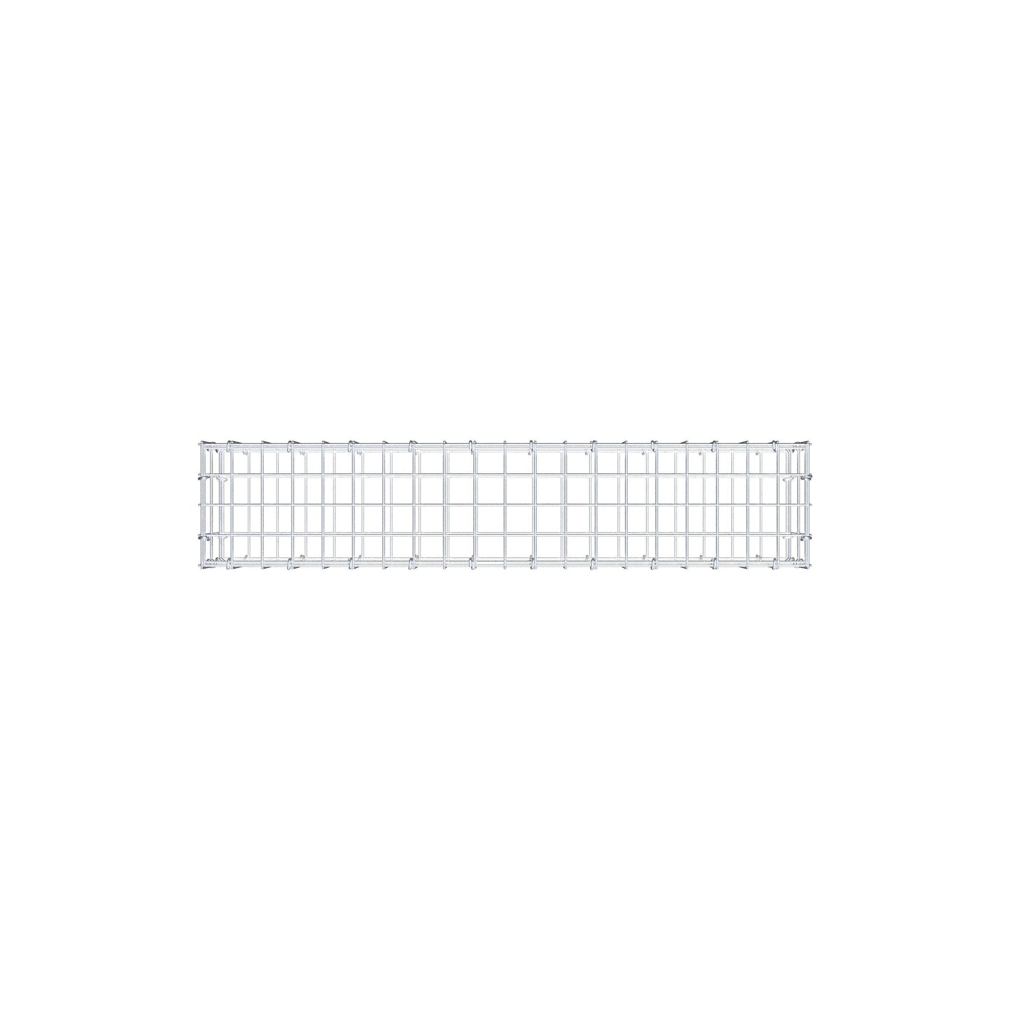 Gabion 100 cm x 20 cm x 20 cm (L x H x P), mailles 5 cm x 10 cm, anneau en C