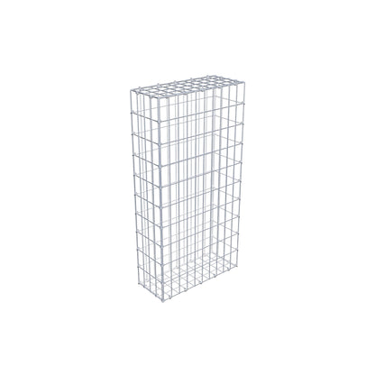 Gabion 100 cm x 20 cm x 50 cm (L x H x P), mailles 5 cm x 10 cm, anneau en C
