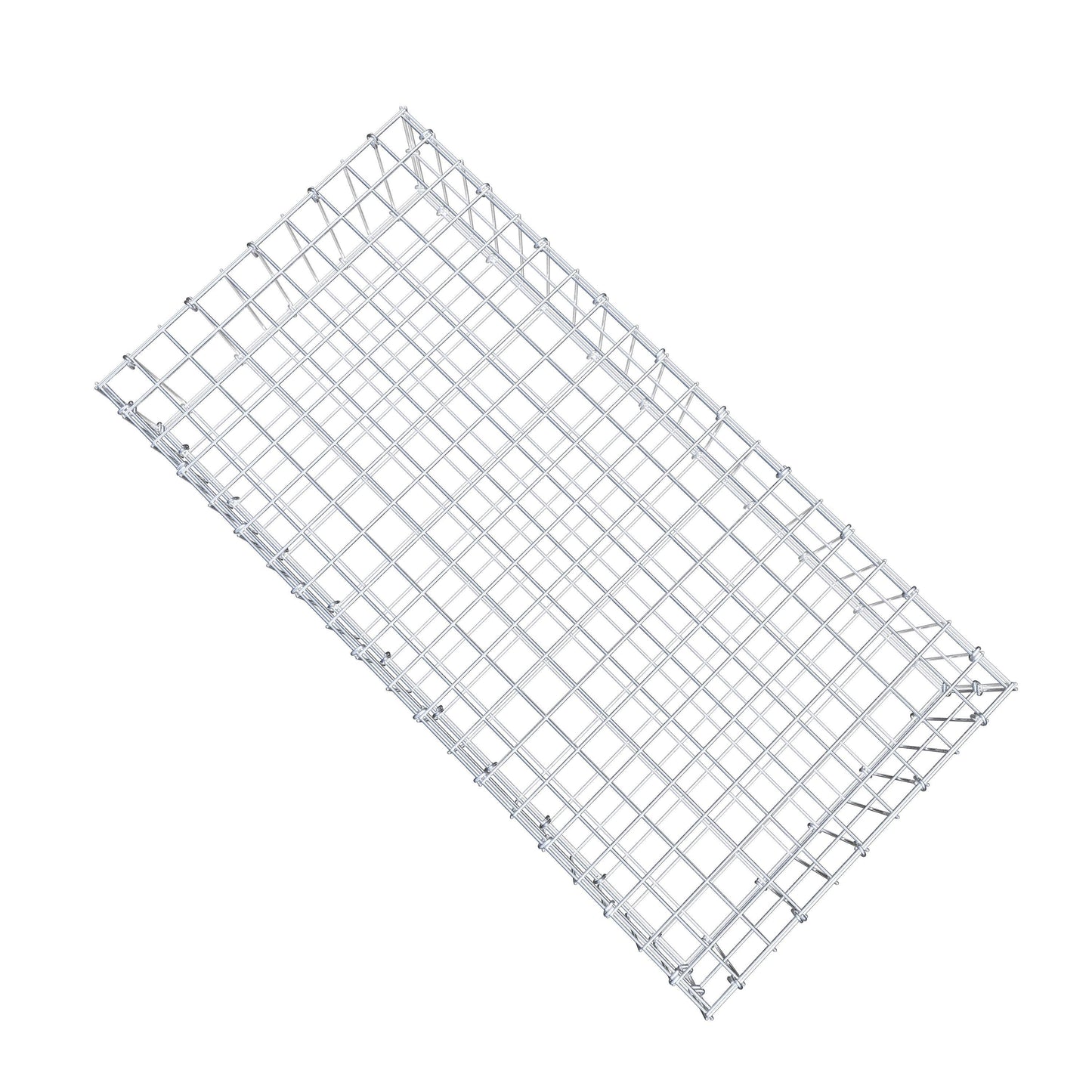 Gabion 100 cm x 20 cm x 50 cm (L x H x P), mailles 5 cm x 10 cm, anneau en C