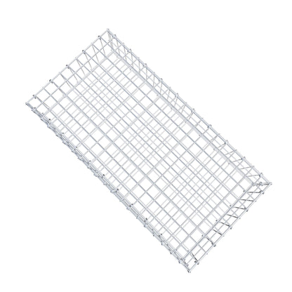 Gabion 100 cm x 20 cm x 50 cm (L x H x P), mailles 5 cm x 10 cm, anneau en C
