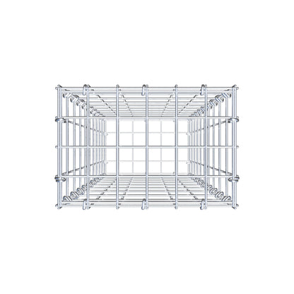 Gabione 100 cm x 30 cm x 20 cm (L x H x T), Maschenweite 5 cm x 10 cm, C-Ring
