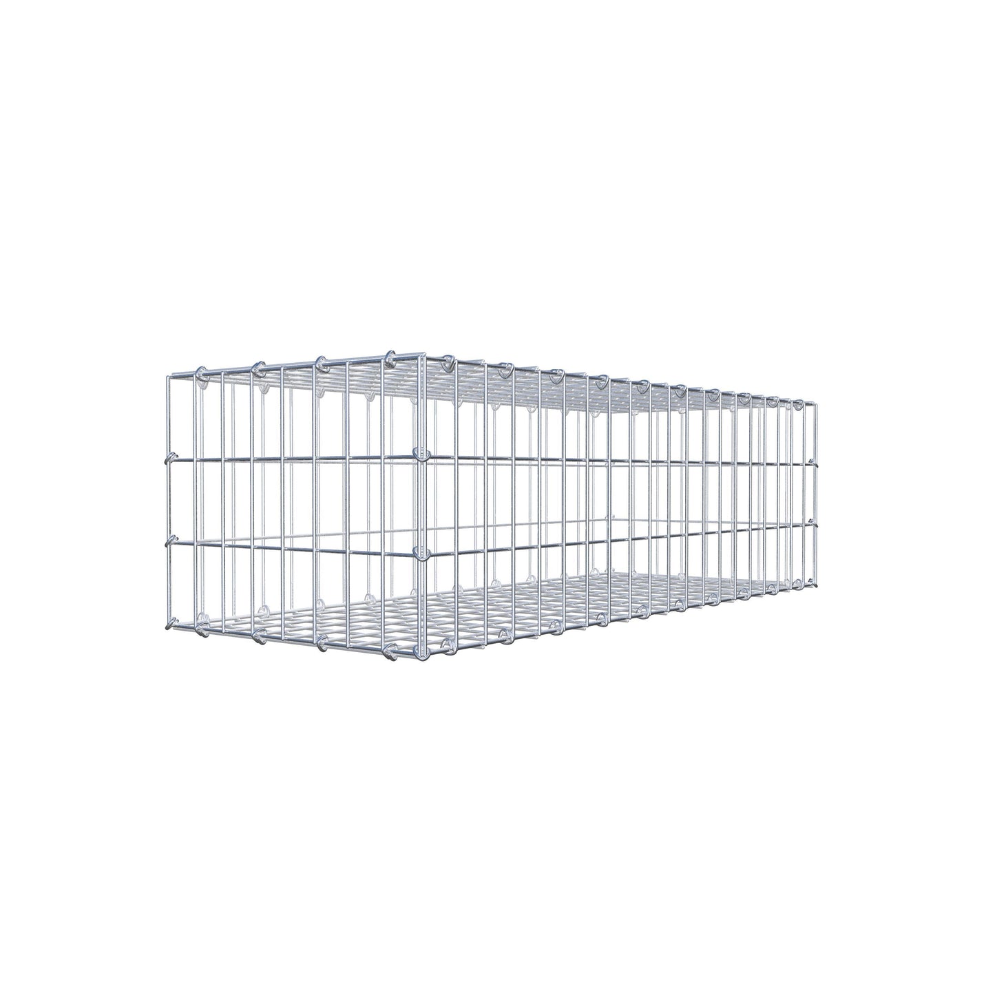 Gabion 100 cm x 30 cm x 40 cm (L x H x D), maskstorlek 5 cm x 10 cm, C-ring