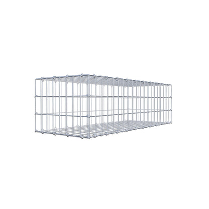 Gabion 100 cm x 30 cm x 40 cm (L x H x D), maskstorlek 5 cm x 10 cm, C-ring