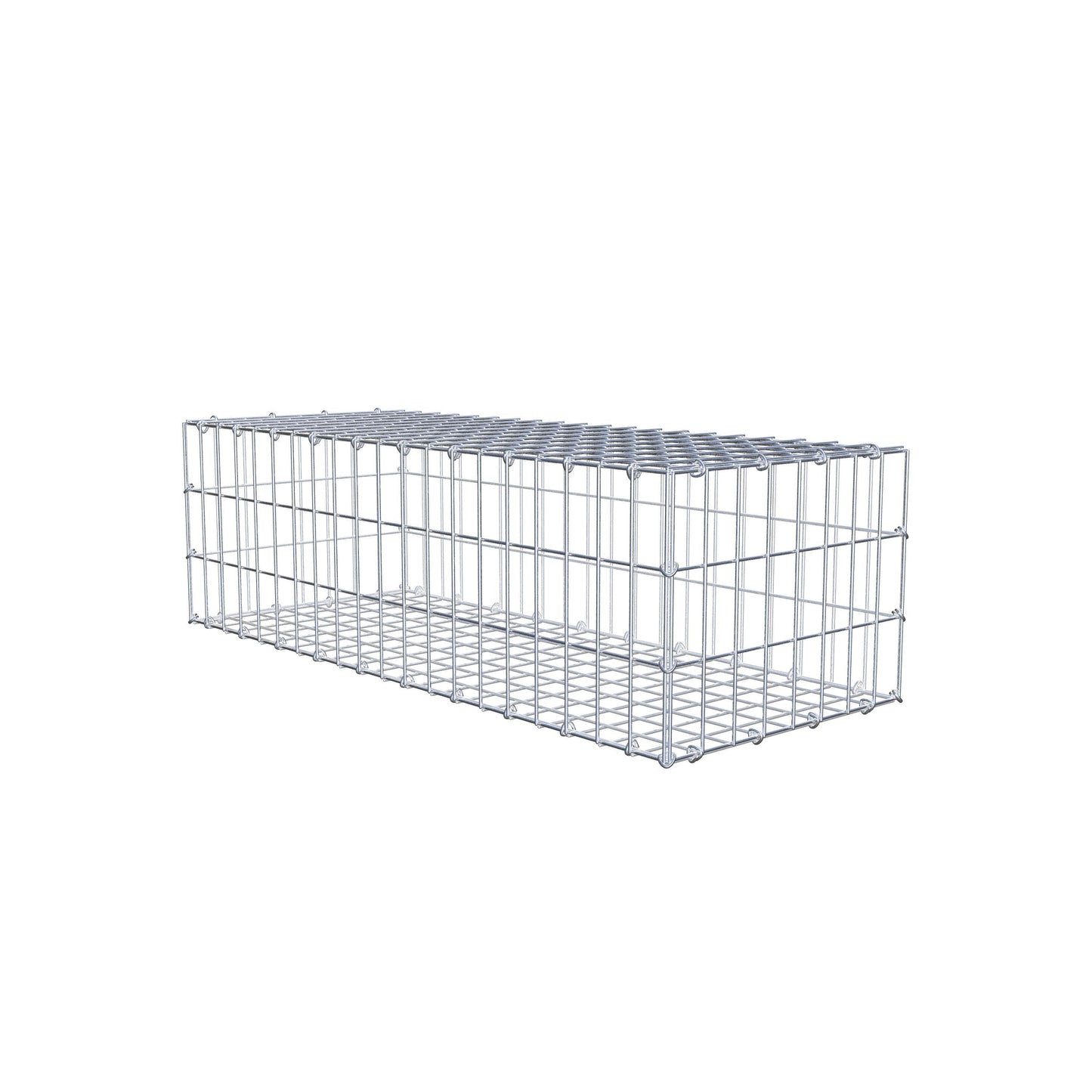 Gabion 100 cm x 30 cm x 40 cm (L x H x D), maskstorlek 5 cm x 10 cm, C-ring