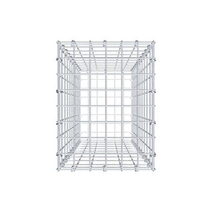 Gabion 100 cm x 30 cm x 40 cm (L x H x D), maskstorlek 5 cm x 10 cm, C-ring