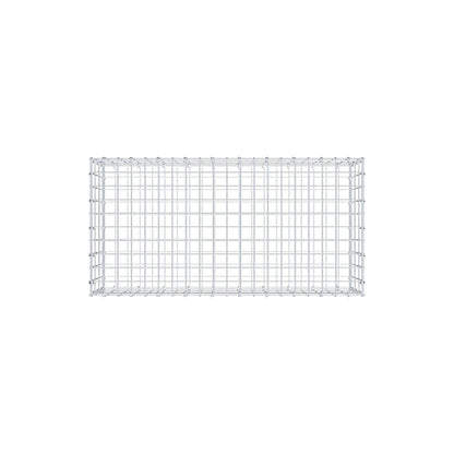 Gabion 100 cm x 30 cm x 50 cm (L x H x D), maskestørrelse 5 cm x 10 cm, C-ring