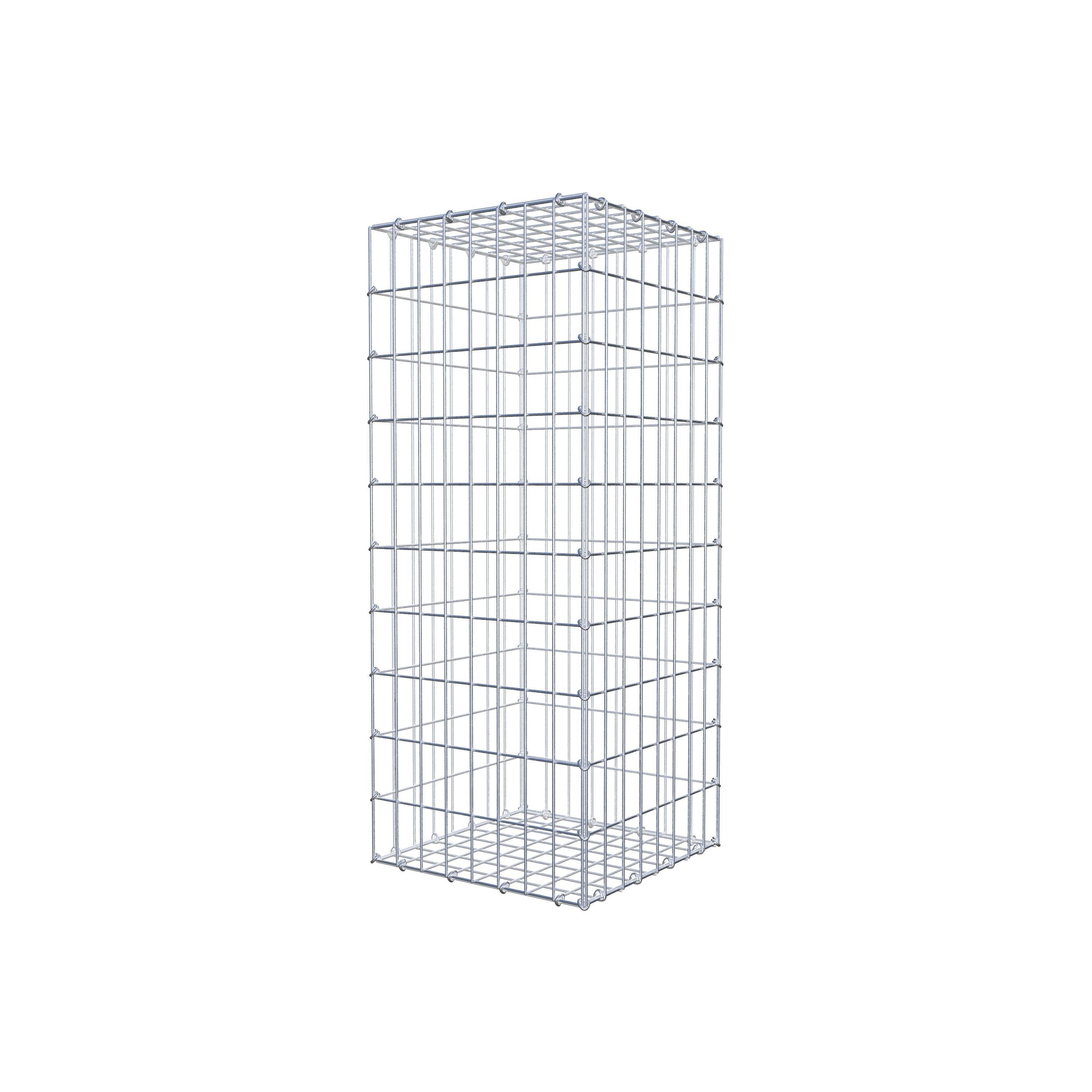 Gabion 100 cm x 40 cm x 40 cm (L x H x D), maskestørrelse 5 cm x 10 cm, C-ring