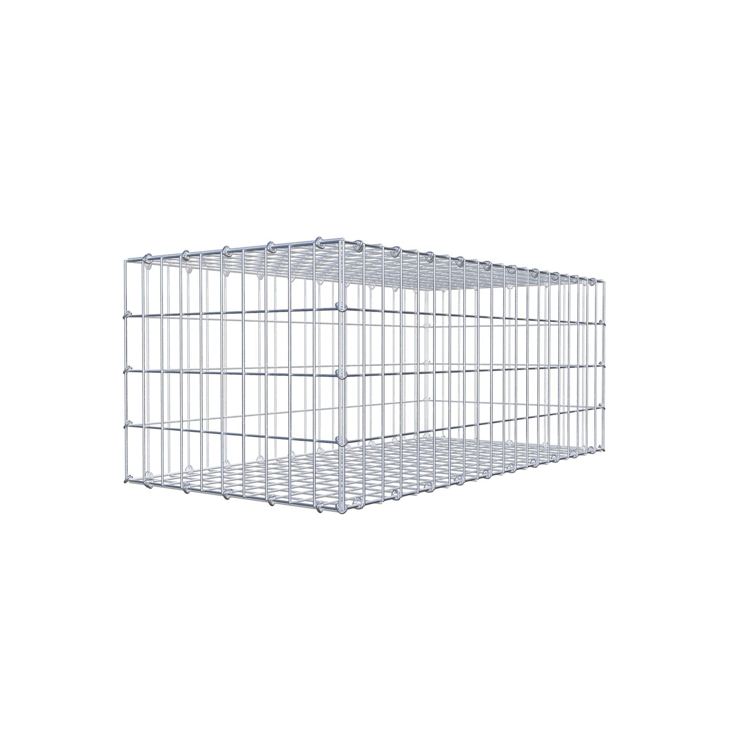 Schanskorf 100 cm x 40 cm x 50 cm (L x H x D), maaswijdte 5 cm x 10 cm, C-ring