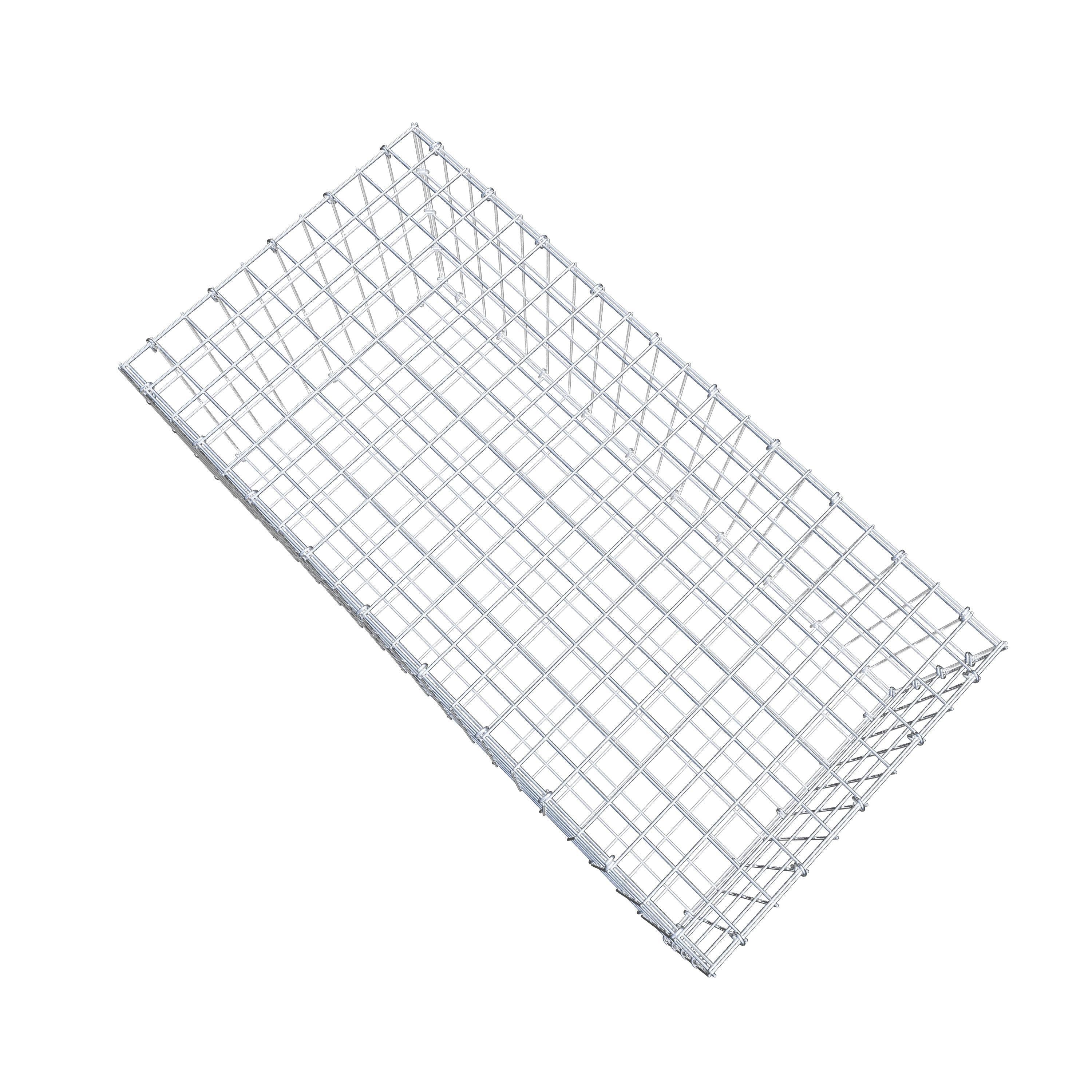 Gabione 100 cm x 40 cm x 50 cm (L x H x T), Maschenweite 5 cm x 10 cm, C-Ring