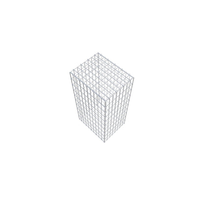 Schanskorf 100 cm x 50 cm x 40 cm (L x H x D), maaswijdte 5 cm x 10 cm, C-ring