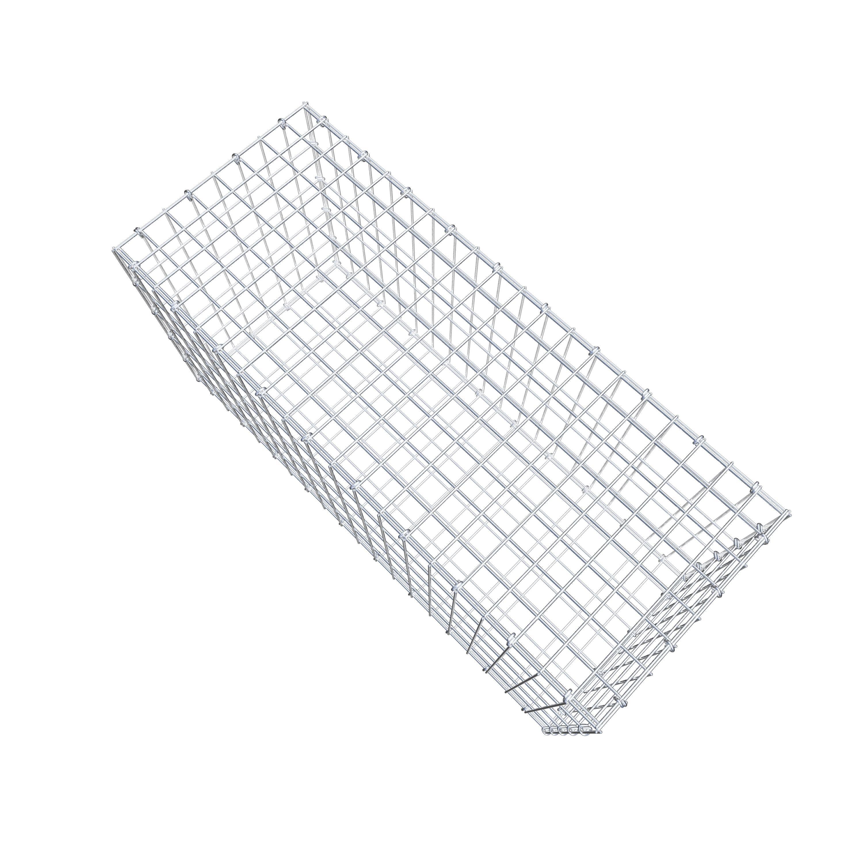 Gabion 100 cm x 50 cm x 40 cm (L x H x D), maskestørrelse 5 cm x 10 cm, C-ring