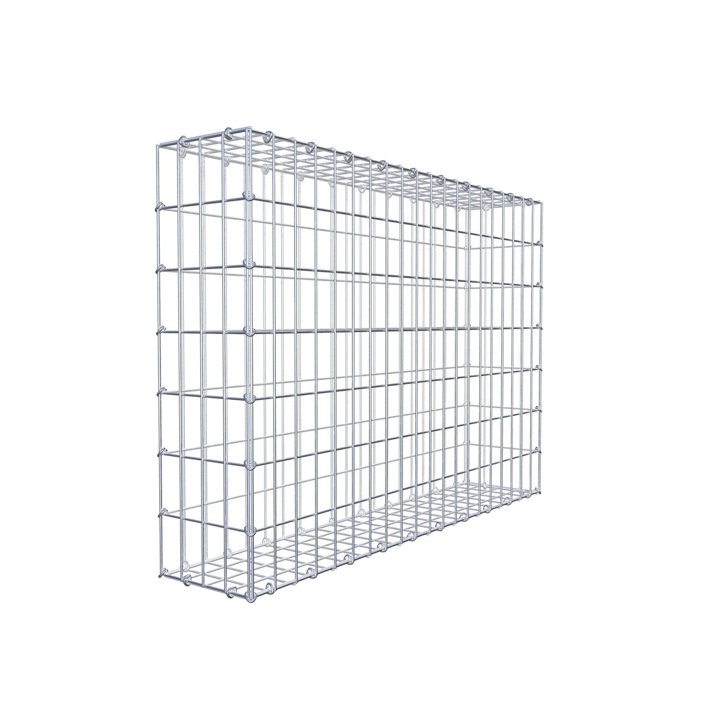 Gabion 100 cm x 70 cm x 20 cm (L x H x P), mailles 5 cm x 10 cm, anneau en C