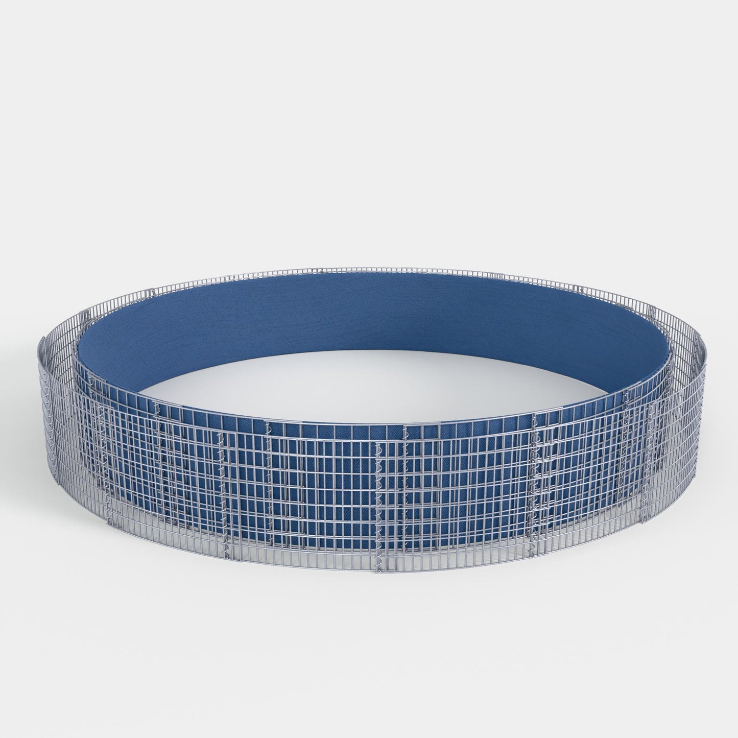 Rund højbed, udvendig diameter 502 cm, højde 50 cm, maskestørrelse 5 x 10 cm, vægtykkelse 15 cm