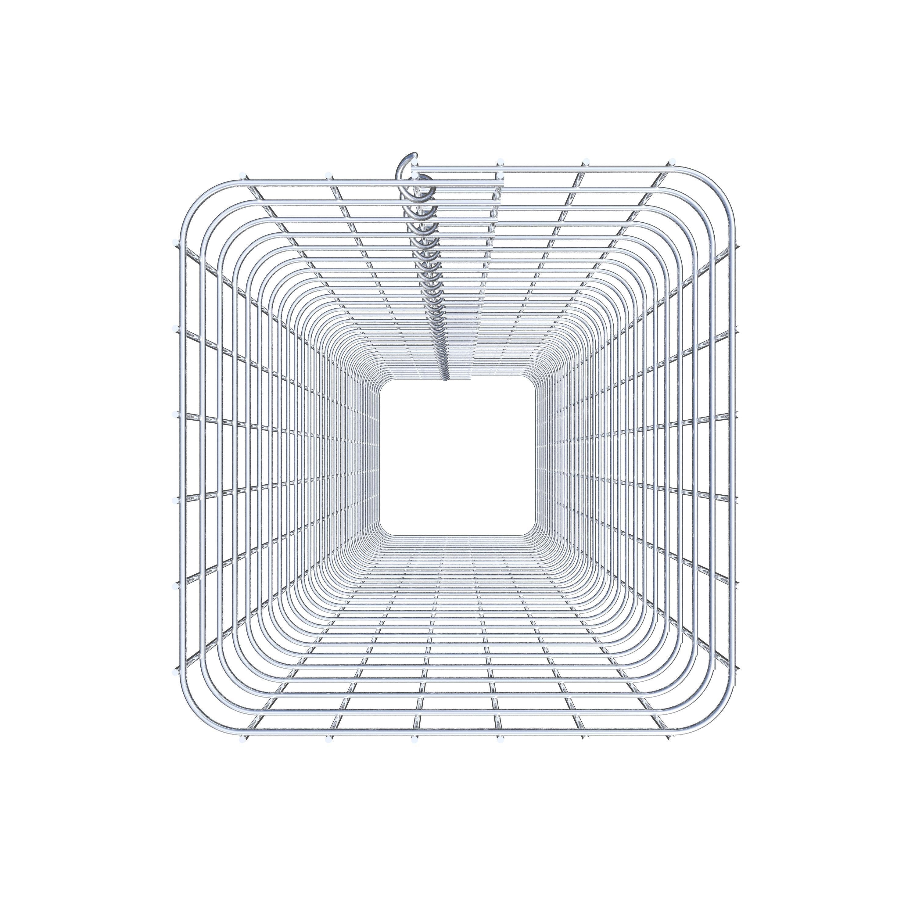 Gabionsøjle firkantet 32 ​​cm x 32 cm, 160 cm højde, MW 5 cm x 5 cm