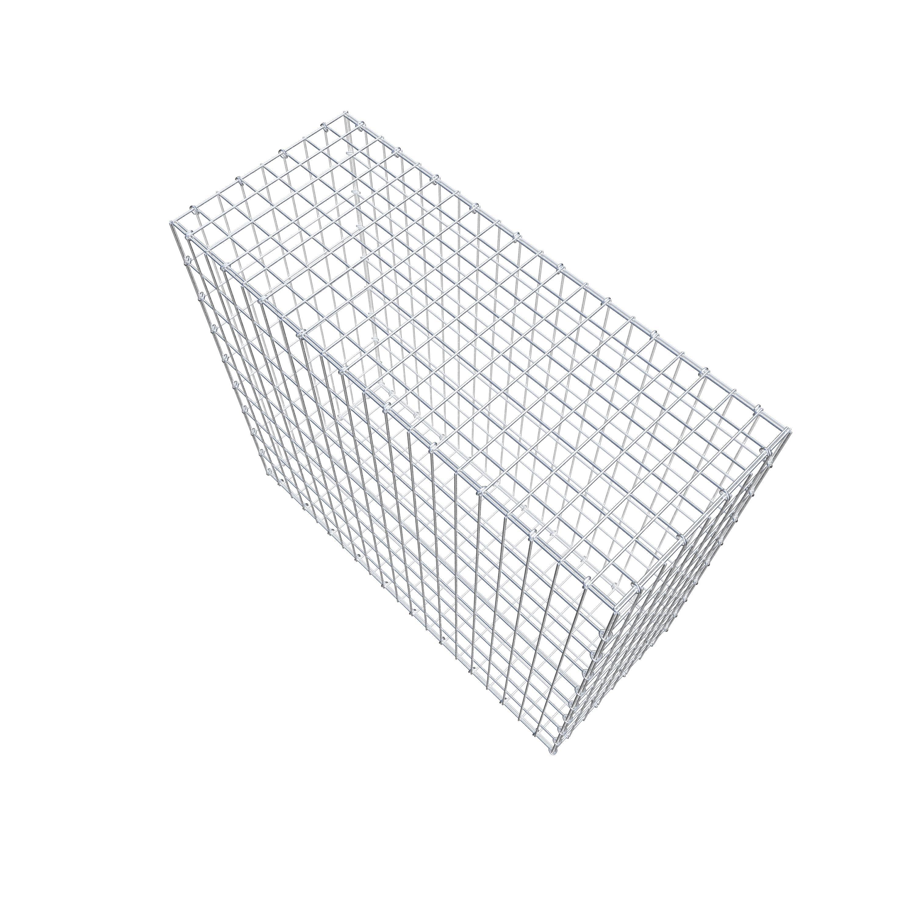 Gabion 100 cm x 90 cm x 40 cm (L x H x D), mesh size 5 cm x 10 cm, C-ring