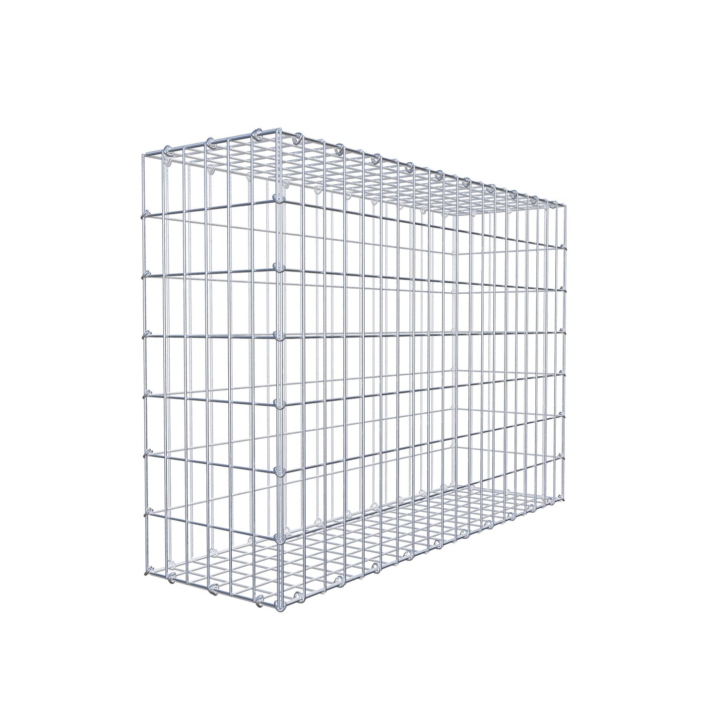 Gabion 100 cm x 70 cm x 30 cm (L x H x P), mailles 5 cm x 10 cm, anneau en C