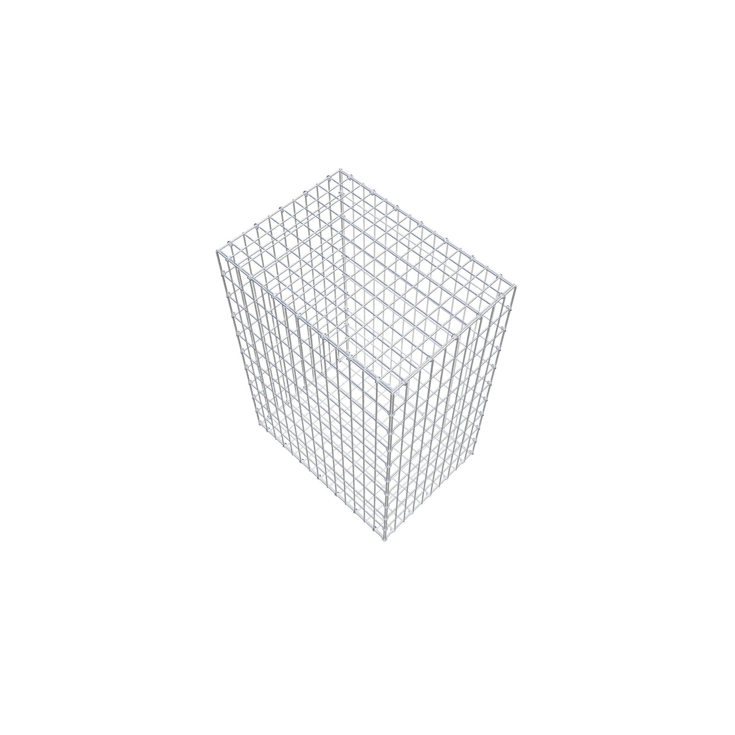 Gabião 100 cm x 70 cm x 50 cm (C x A x P), malhagem 5 cm x 10 cm, anel C