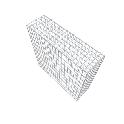 Gabion 100 cm x 100 cm x 30 cm (L x H x D), maskestørrelse 5 cm x 10 cm, C-ring