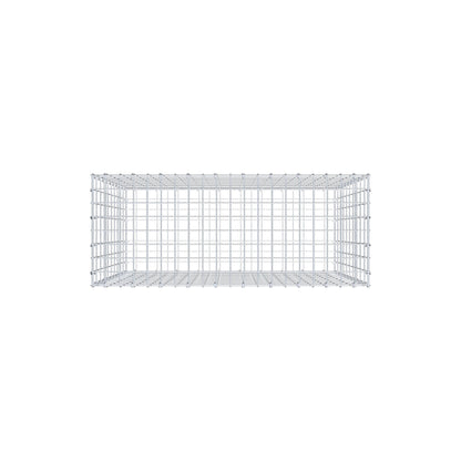 Gabion 100 cm x 100 cm x 40 cm (L x H x D), maskstorlek 5 cm x 10 cm, C-ring