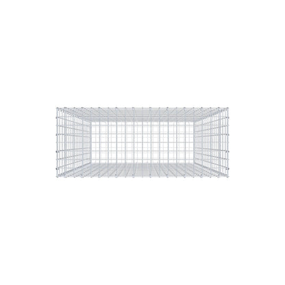 Gabion 200 cm x 100 cm x 40 cm (L x H x D), maskstorlek 5 cm x 10 cm, C-ring