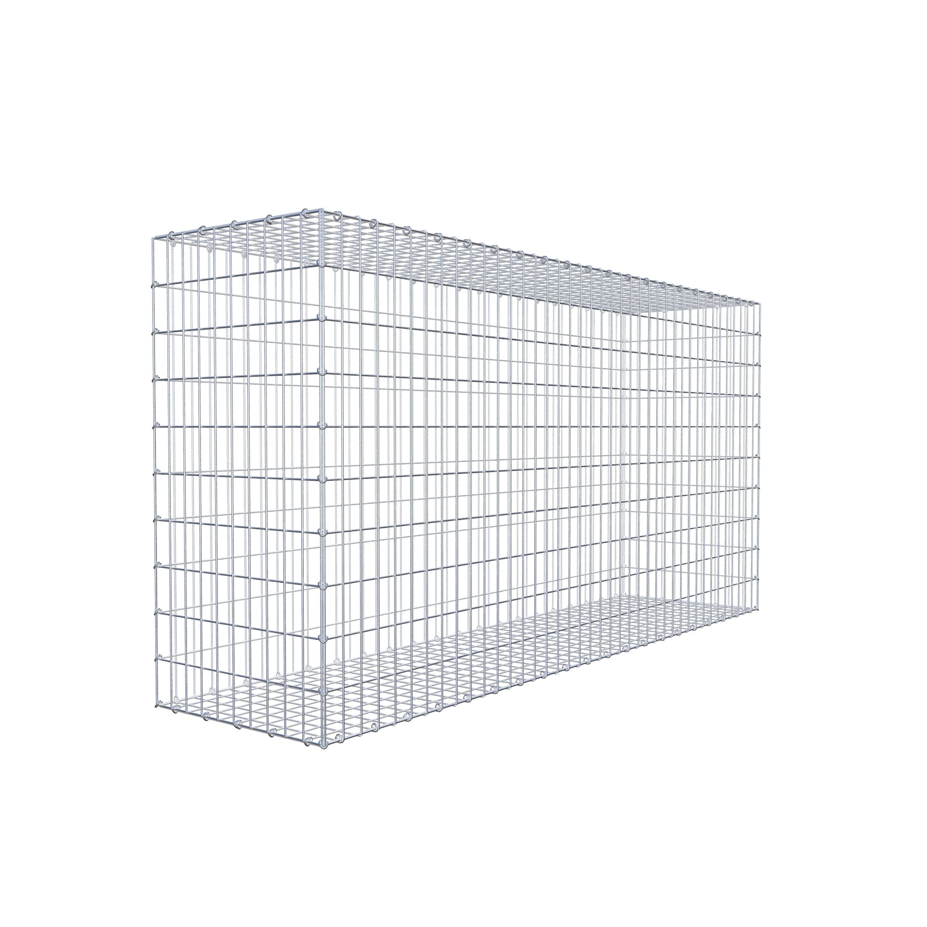 Gabion 200 cm x 100 cm x 50 cm (L x H x D), mesh size 5 cm x 10 cm, C-ring