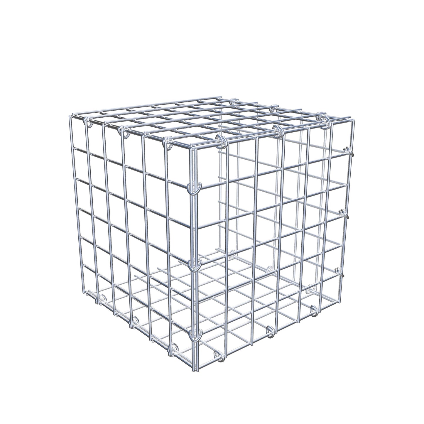 Monteret gabion type 2 30 cm x 30 cm x 30 cm (L x H x D), maskestørrelse 5 cm x 5 cm, C-ring