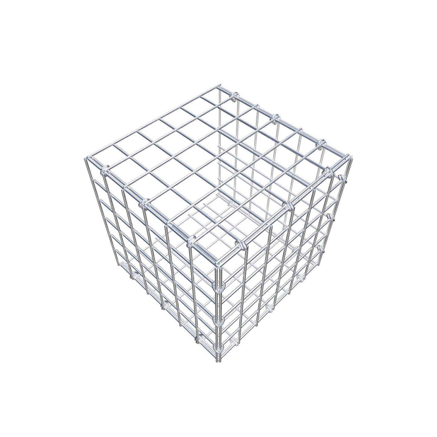 Monteret gabion type 2 30 cm x 30 cm x 30 cm (L x H x D), maskestørrelse 5 cm x 5 cm, C-ring