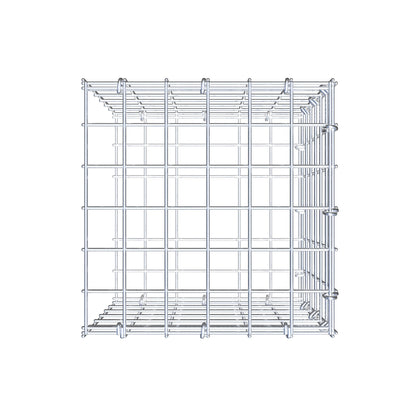Monteret gabion type 2 30 cm x 30 cm x 30 cm (L x H x D), maskestørrelse 5 cm x 5 cm, C-ring