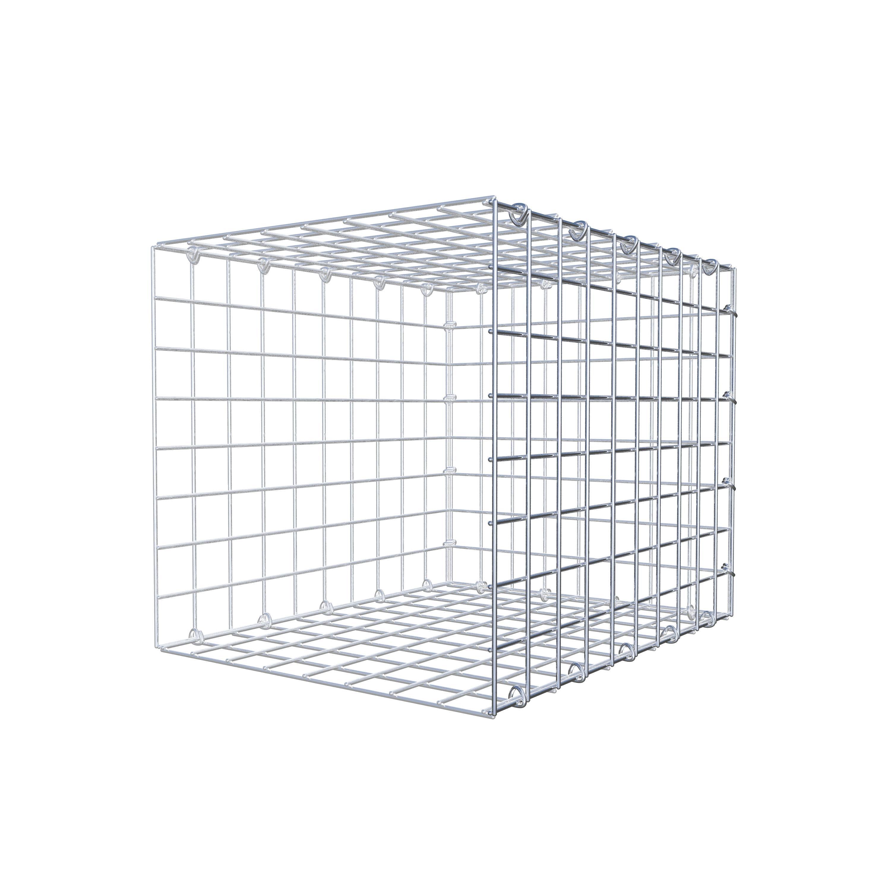 Monteret gabion type 2 50 cm x 40 cm x 40 cm (L x H x D), maskestørrelse 5 cm x 5 cm, C-ring