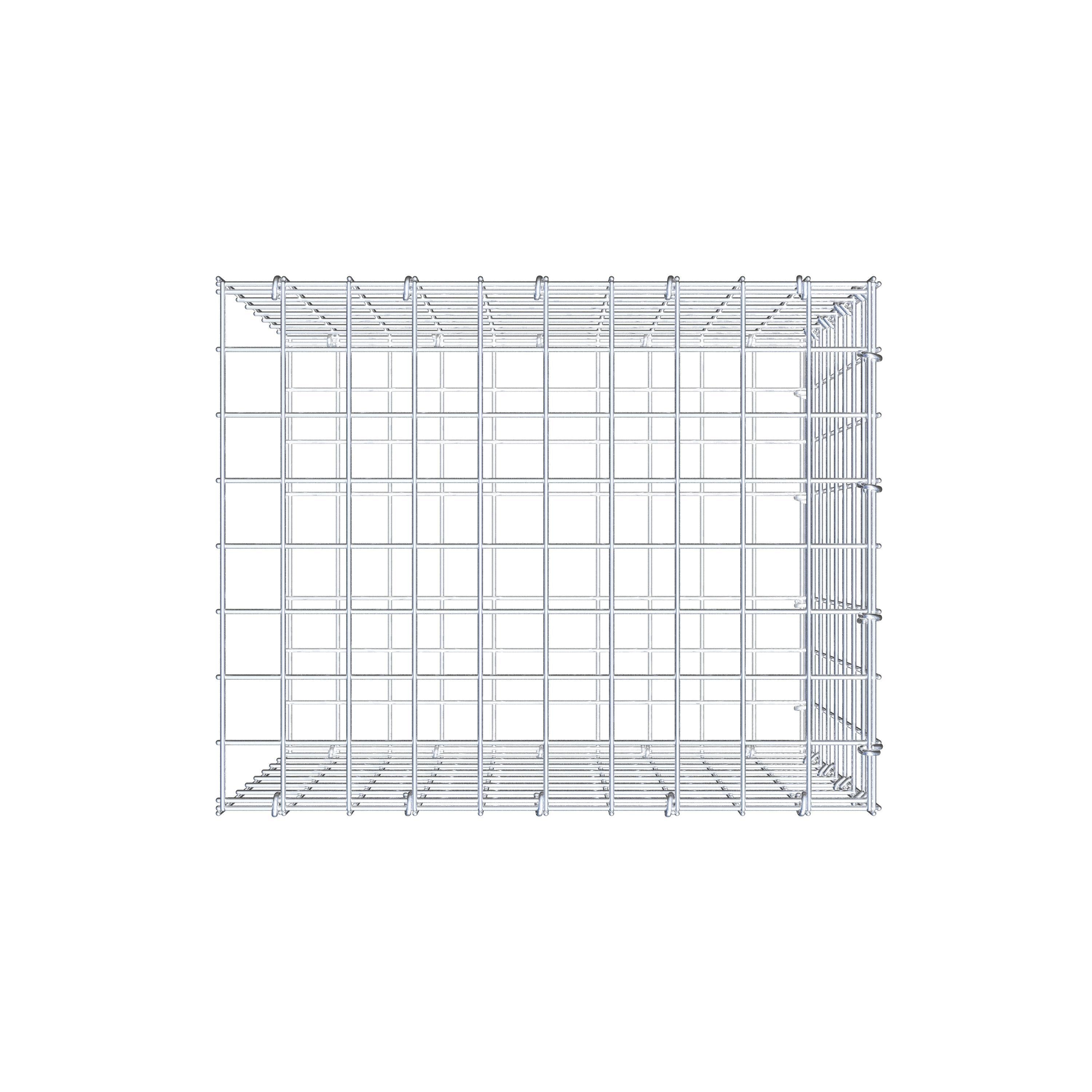 Gabião tipo 2 50 cm x 40 cm x 40 cm (C x A x P), malhagem 5 cm x 5 cm, anel C