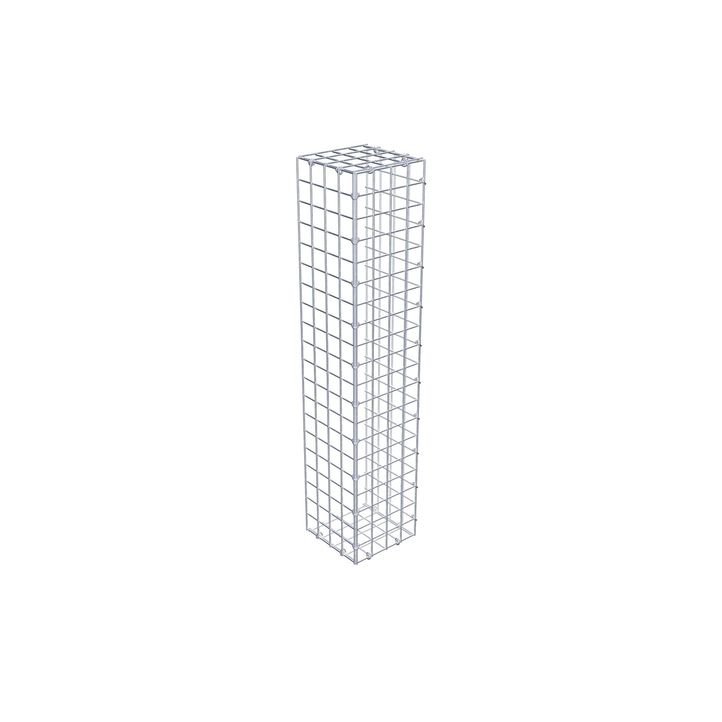 Monteret gabion type 2 100 cm x 20 cm x 20 cm (L x H x D), maskestørrelse 5 cm x 5 cm, C-ring