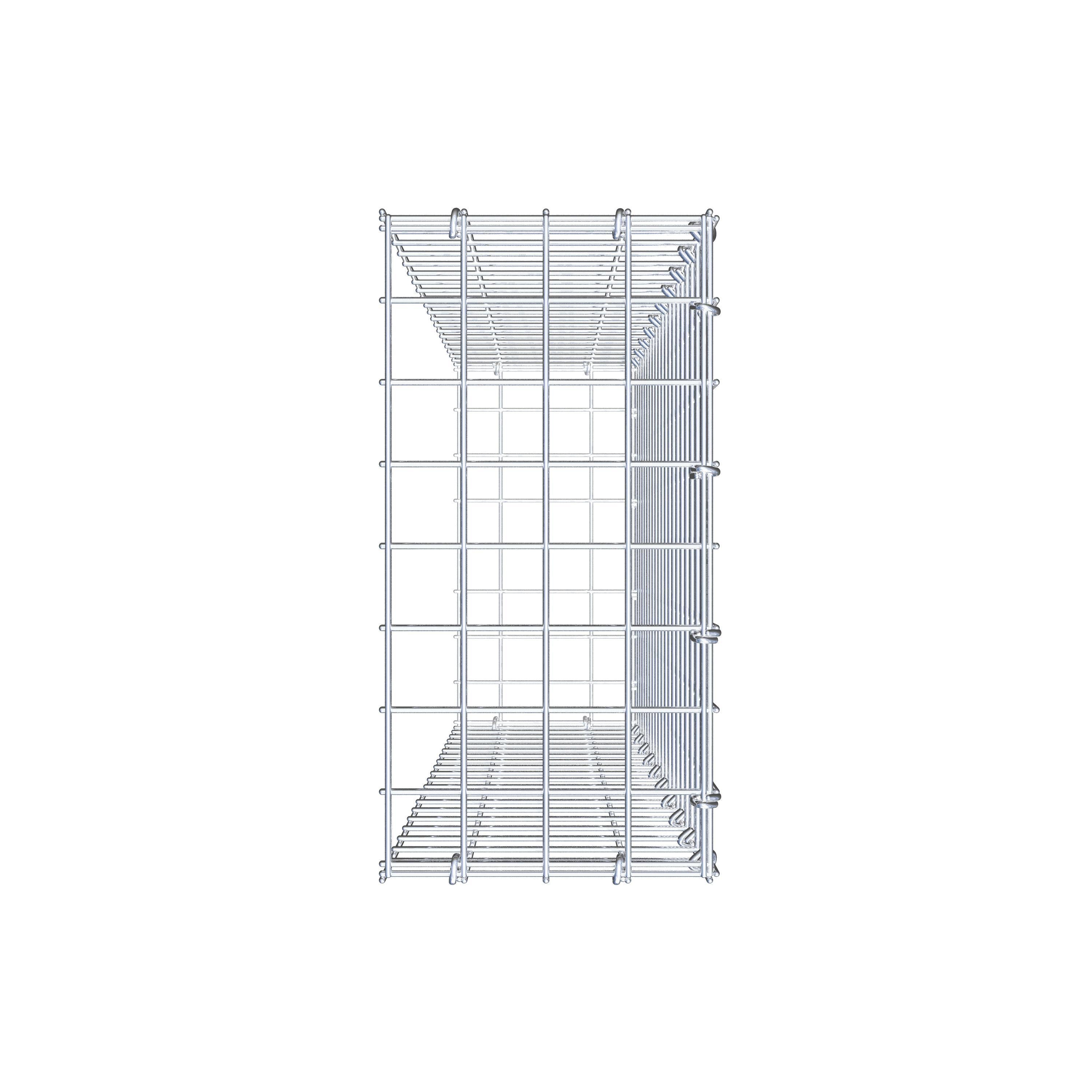 Gabião Tipo 2 100 cm x 20 cm x 40 cm (C x A x P), malhagem 5 cm x 5 cm, anel C