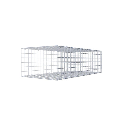 Monteret gabion type 2 100 cm x 30 cm x 50 cm (L x H x D), maskestørrelse 5 cm x 5 cm, C-ring