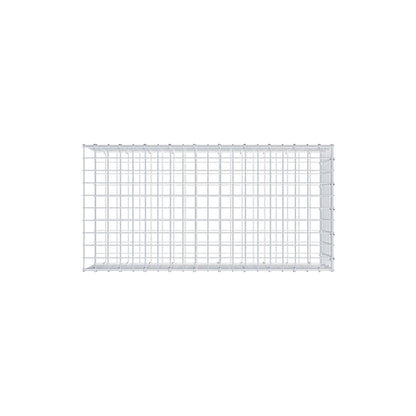 Monteret gabion type 2 100 cm x 30 cm x 50 cm (L x H x D), maskestørrelse 5 cm x 5 cm, C-ring