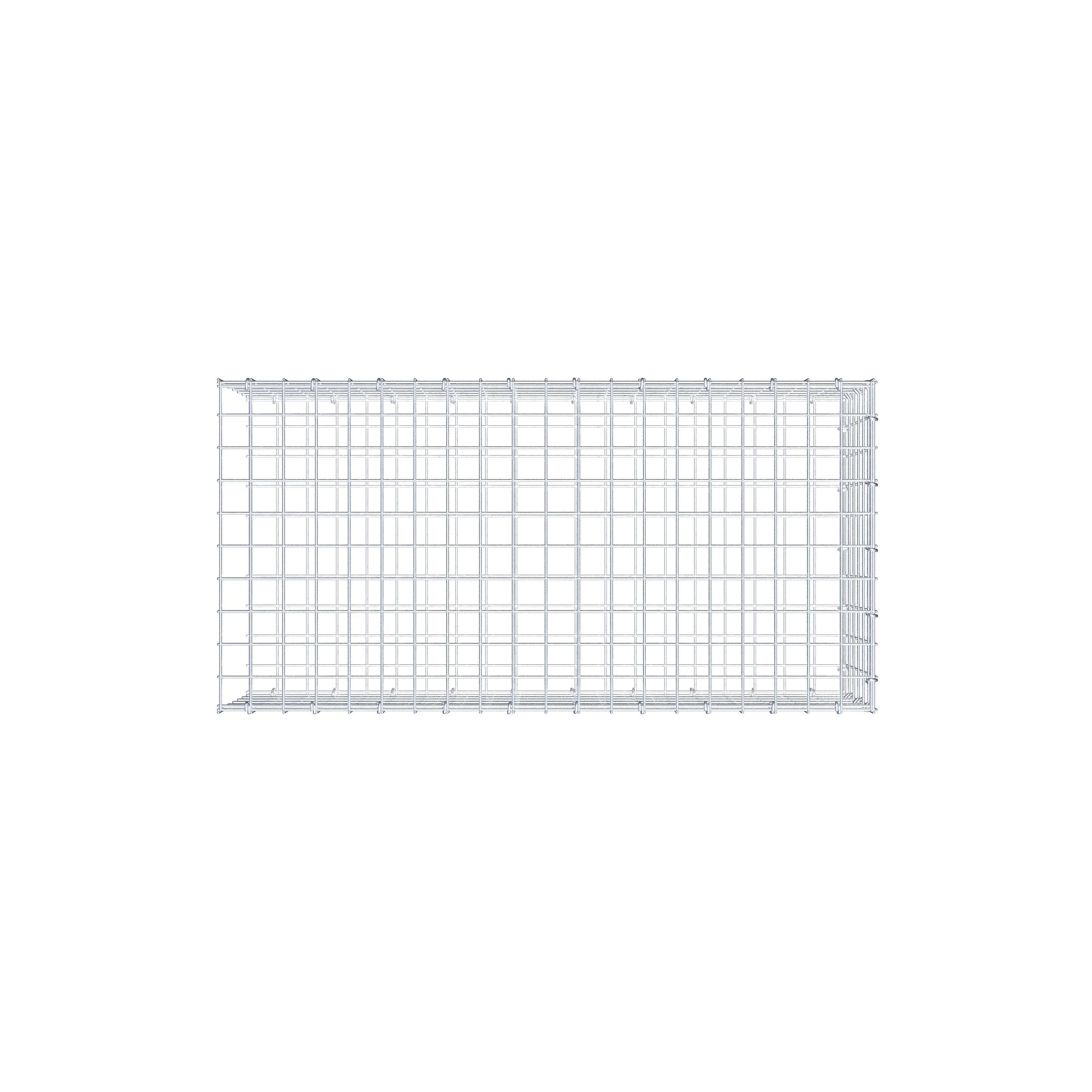 Anbaugabione Typ 2 100 cm x 30 cm x 50 cm (L x H x T), Maschenweite 5 cm x 5 cm, C-Ring