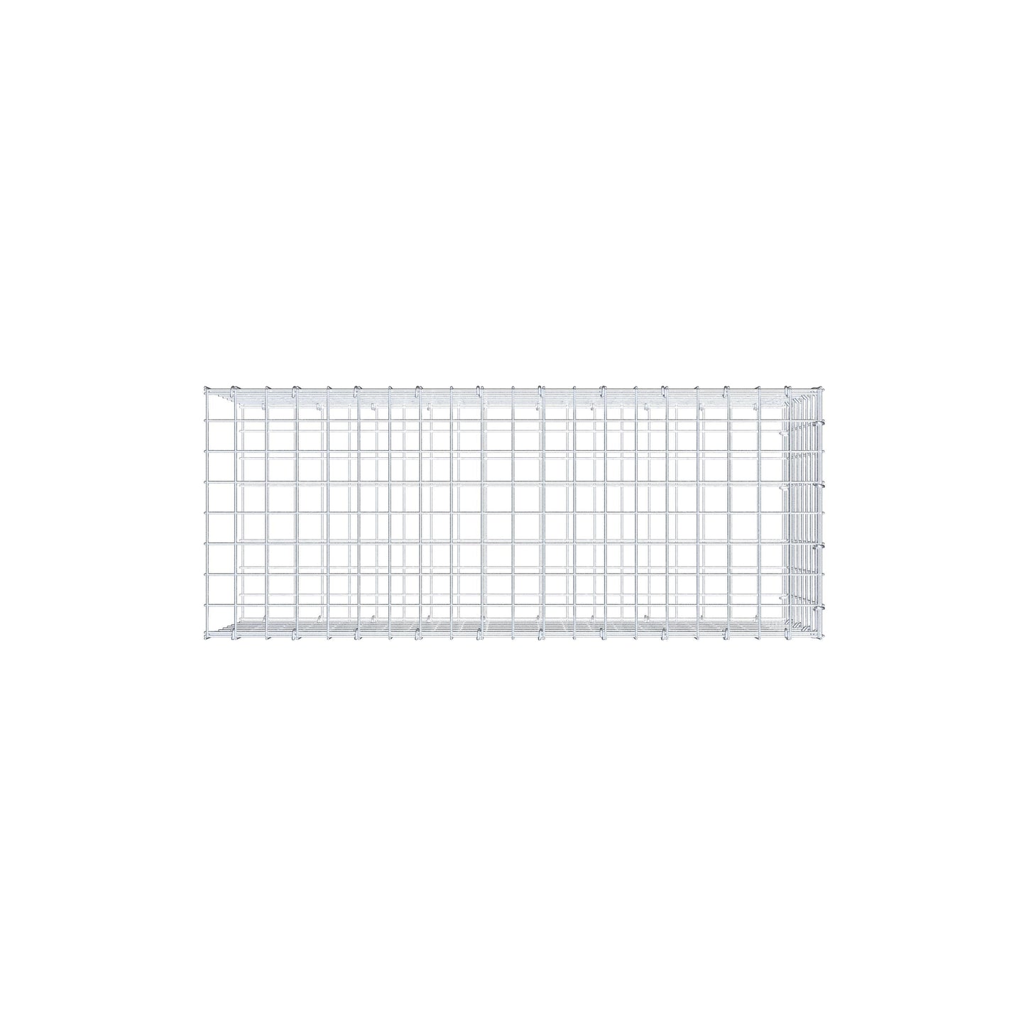 Gabbione aggiuntivo di tipo 2 100 cm x 40 cm x 40 cm (L x H x P), maglia 5 cm x 5 cm, anello a C