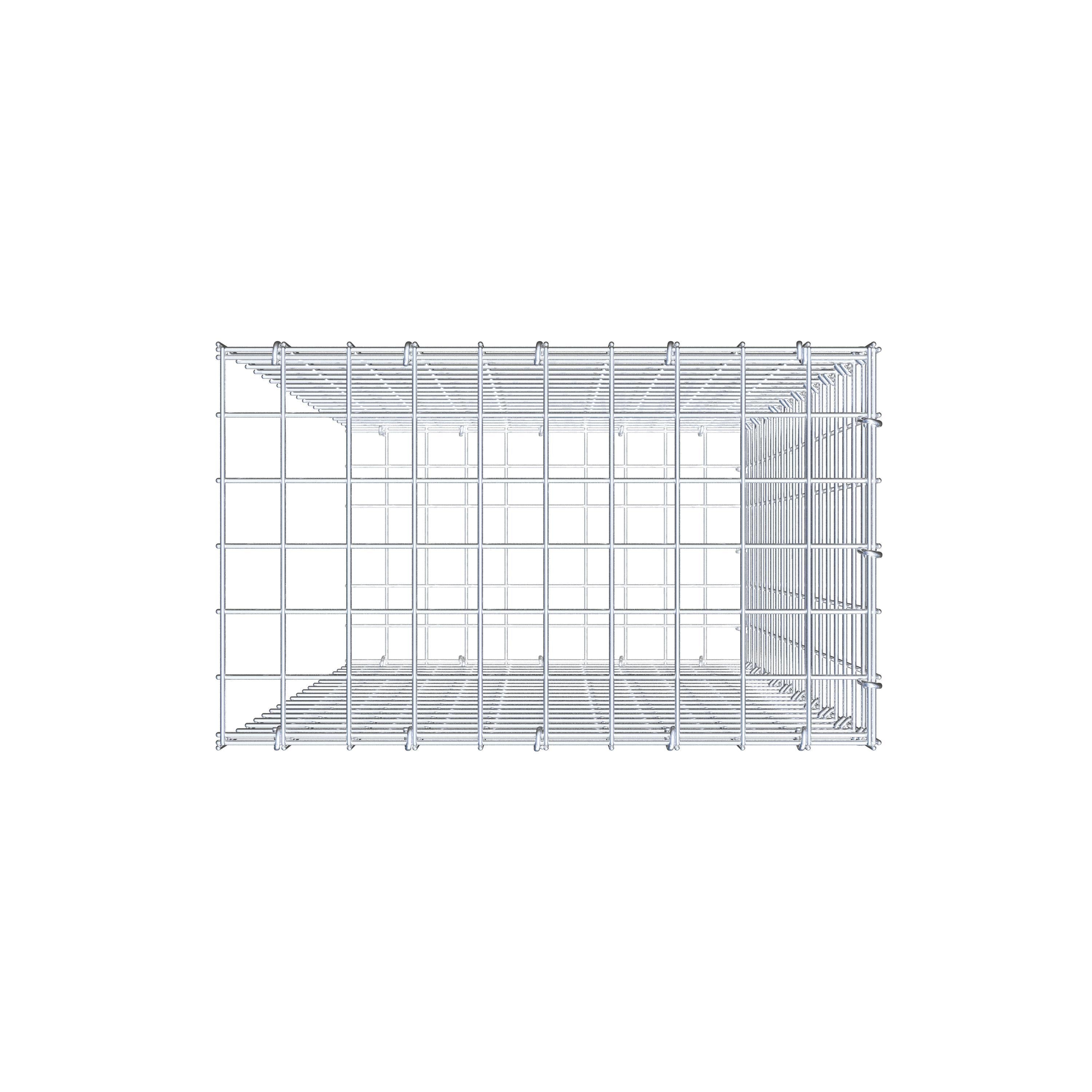 Gabião Tipo 2 100 cm x 50 cm x 30 cm (C x A x P), malhagem 5 cm x 5 cm, anel C