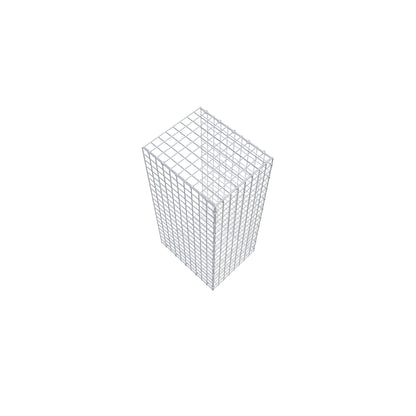 Type 2 oplegkorf 100 cm x 50 cm x 40 cm (L x H x D), maaswijdte 5 cm x 5 cm, C-ring