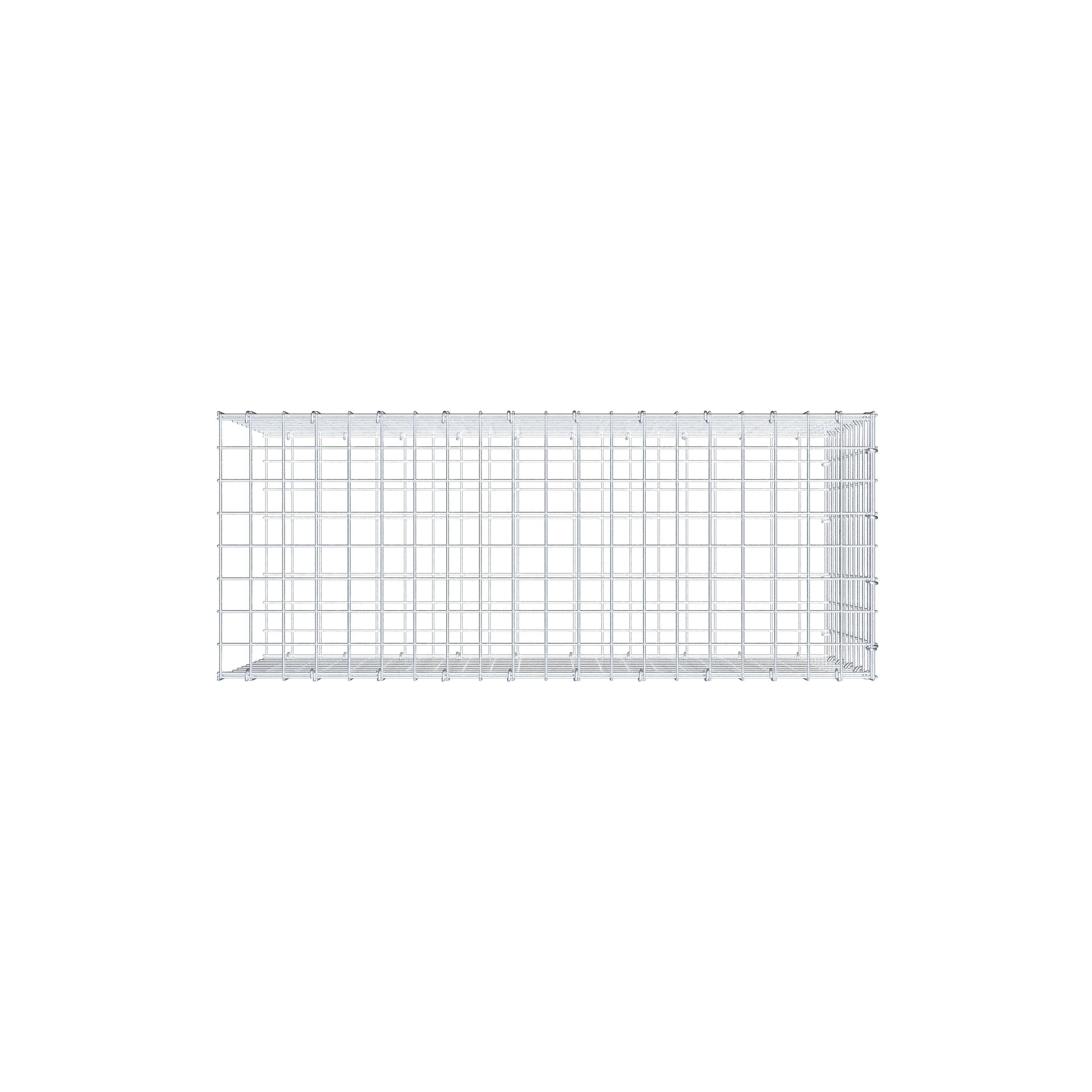 Gabbione aggiuntivo di tipo 2 100 cm x 50 cm x 40 cm (L x H x P), maglia 5 cm x 5 cm, anello a C