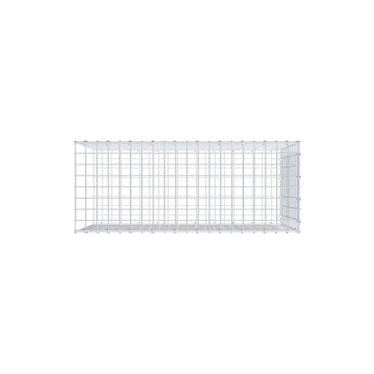 Monteret gabion type 2 100 cm x 60 cm x 40 cm (L x H x D), maskestørrelse 5 cm x 5 cm, C-ring