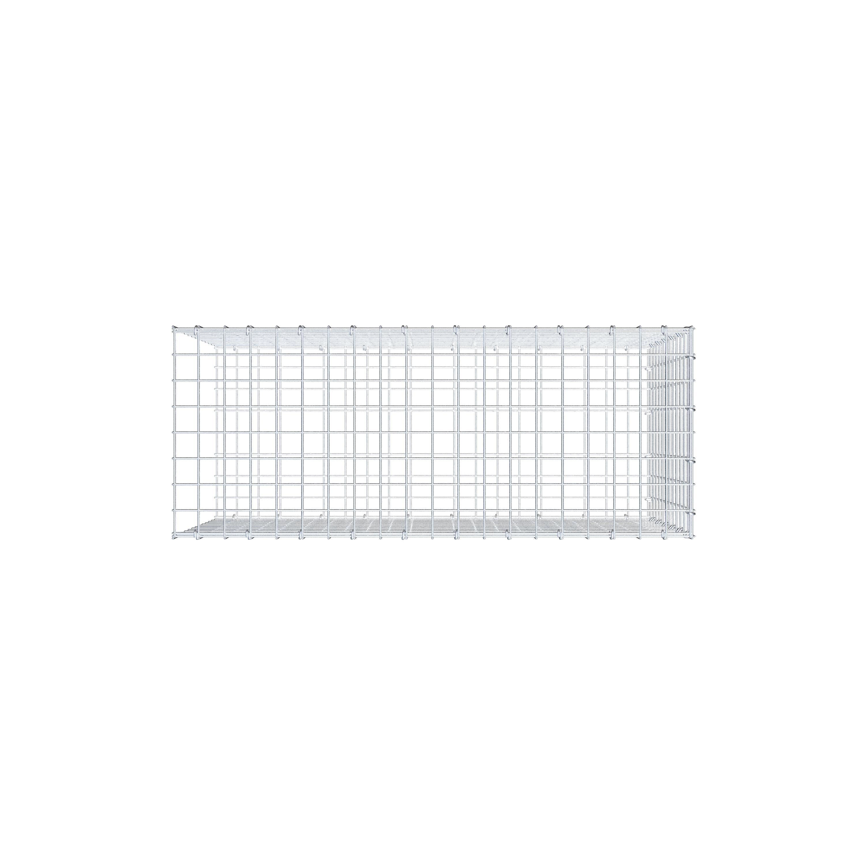 Anbaugabione Typ 2 100 cm x 60 cm x 40 cm (L x H x T), Maschenweite 5 cm x 5 cm, C-Ring