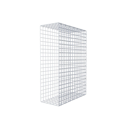 Typ 2 påbyggnadsgabion 100 cm x 70 cm x 30 cm (L x H x D), maskstorlek 5 cm x 5 cm, C-ring