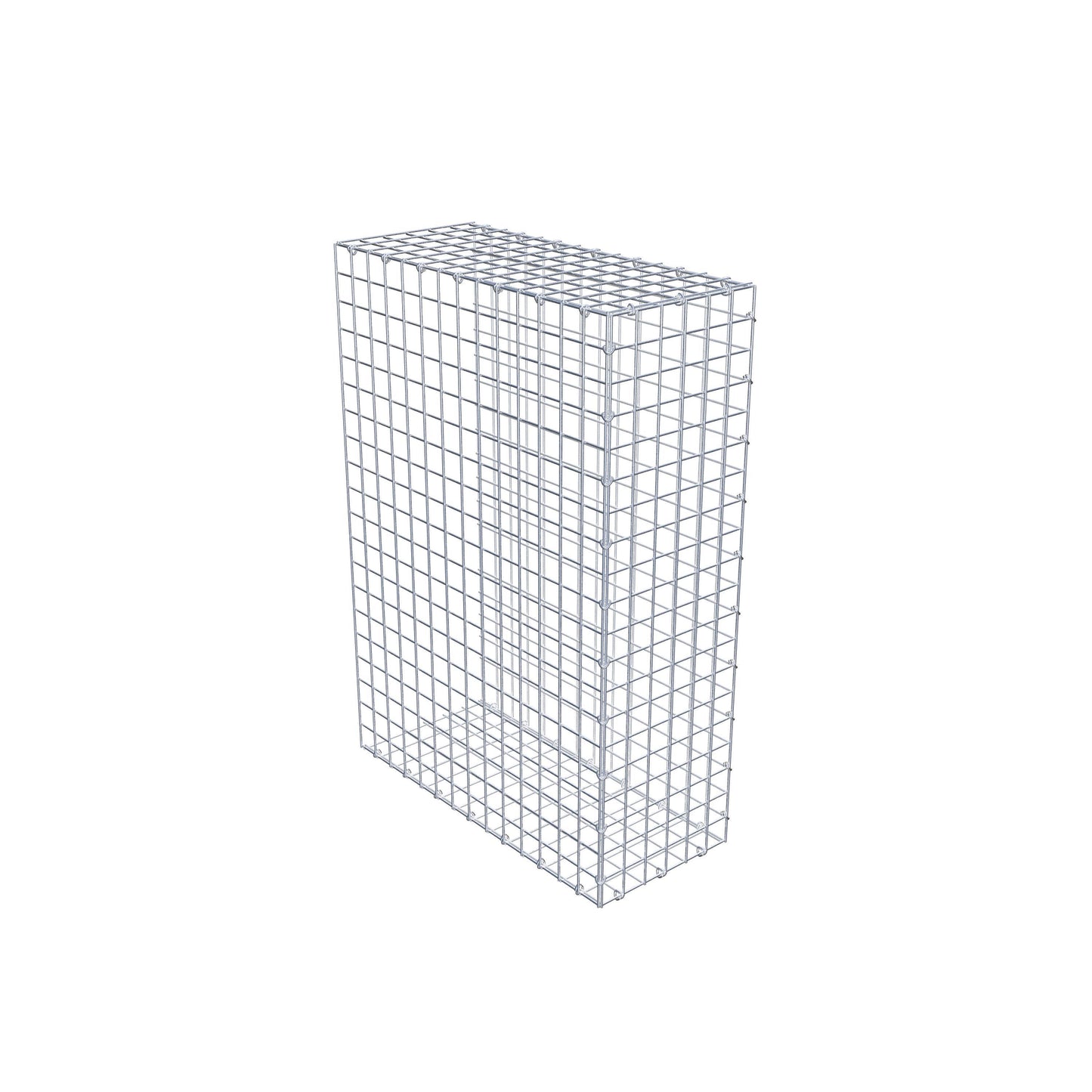 Typ 2 påbyggnadsgabion 100 cm x 70 cm x 30 cm (L x H x D), maskstorlek 5 cm x 5 cm, C-ring