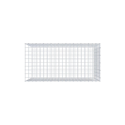 Monteret gabion type 2 100 cm x 60 cm x 50 cm (L x H x D), maskestørrelse 5 cm x 5 cm, C-ring