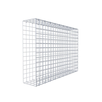 Monteret gabion type 2 100 cm x 70 cm x 20 cm (L x H x D), maskestørrelse 5 cm x 5 cm, C-ring