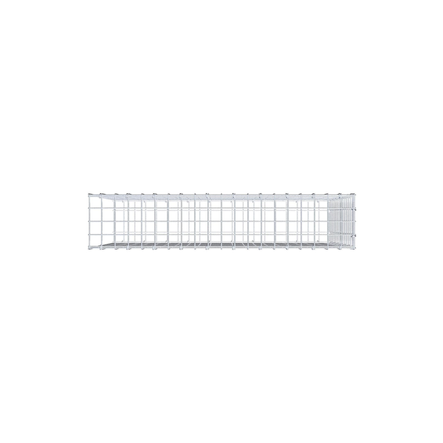 Monteret gabion type 2 100 cm x 70 cm x 20 cm (L x H x D), maskestørrelse 5 cm x 5 cm, C-ring