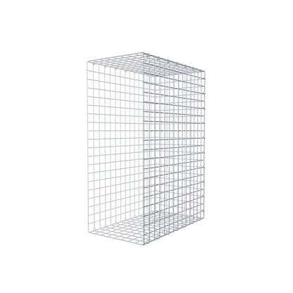 Typ 2 påbyggnadsgabion 100 cm x 70 cm x 40 cm (L x H x D), maskstorlek 5 cm x 5 cm, C-ring
