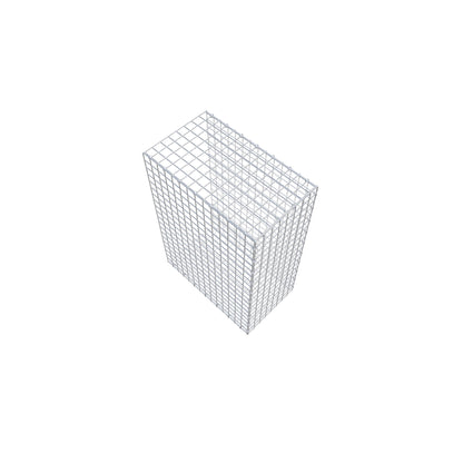 Typ 2 påbyggnadsgabion 100 cm x 70 cm x 40 cm (L x H x D), maskstorlek 5 cm x 5 cm, C-ring